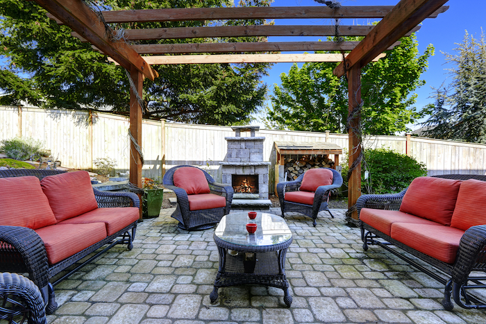 Backyard patio Ideas with Trees and flowers